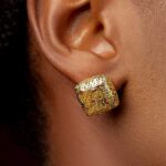 Crystal Square Studs Earrings